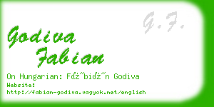 godiva fabian business card